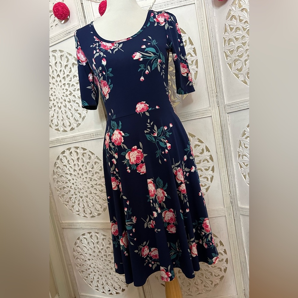 Comfortable Yet Stylish A line Dress with florals